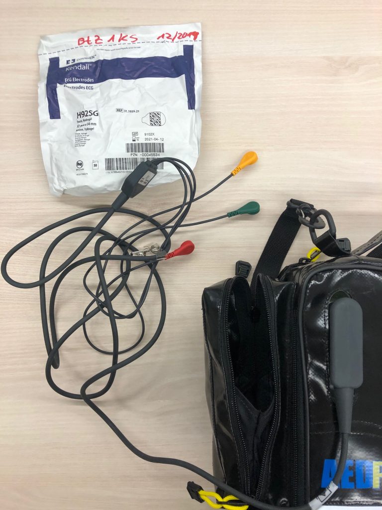 EKG Elektroden zur Ableitung einer Einthoven Ableitung