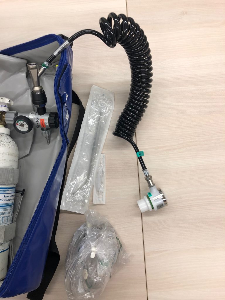 Sauerstoffflasche mit Demand-Ventil